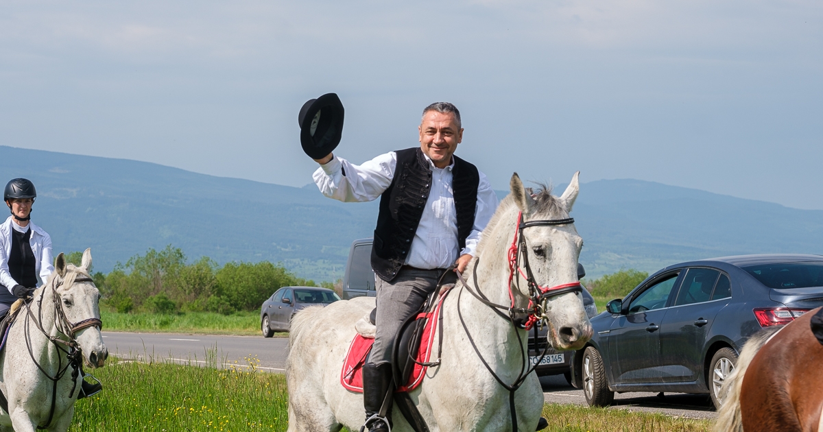 Potápi együtt lovagol a gyergyószentmiklósi zarándokokkal